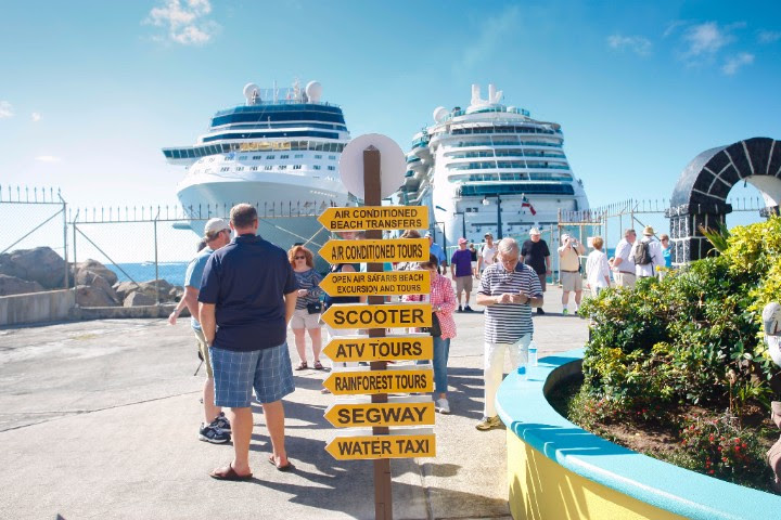 Signage and kiosks now greet cruise ship visitors as they seek out information on exploring the destination.