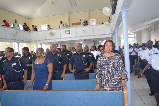 CUSTOMS AND EXCISE DEPARTMENT EMPLOYEES JOIN TOGETHER IN WORSHIP TO MARK THE START OF CUSTOMS WEEK OF ACTIVITIES