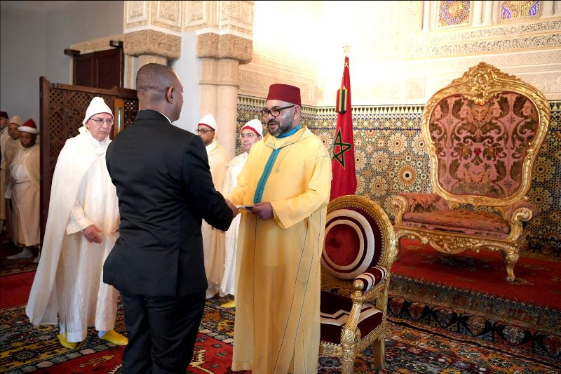 AMBASSADOR OF THE EASTERN CARIBBEAN STATES PRESENTS LETTERS OF CREDENCE TO HIS MAJESTY KING MOHAMMED VI OF MOROCCO