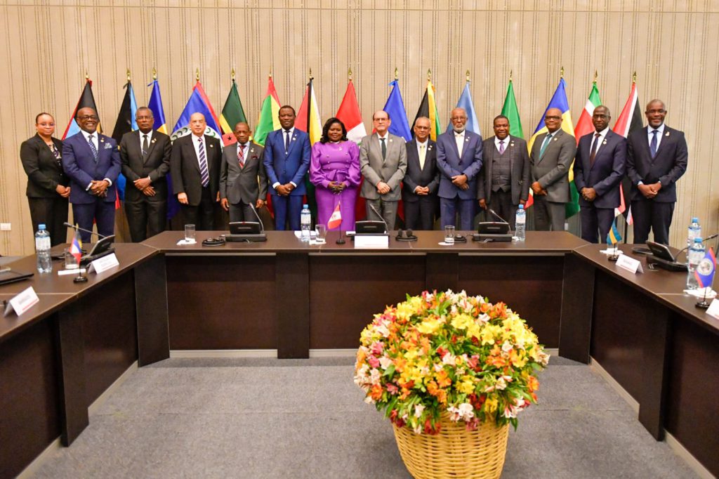 Foreign Minister Douglas Participates in CARICOM-Peru Meeting in the Margins of OAS 52nd General Assembly