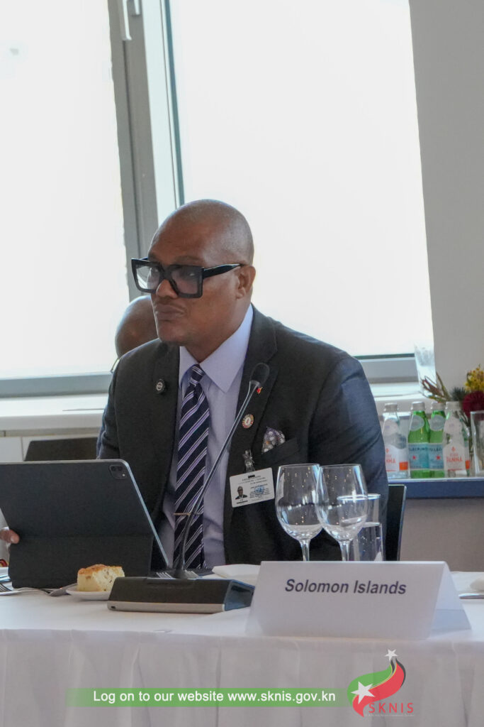 SAINT KITTS AND NEVIS CALLS FOR STRONGER GLOBAL PARTNERSHIPS TO BUILD SIDS RESILIENCE